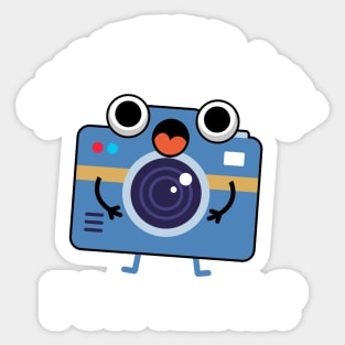 Shutter Up For Real Cute Camera Photography Pun Sticker